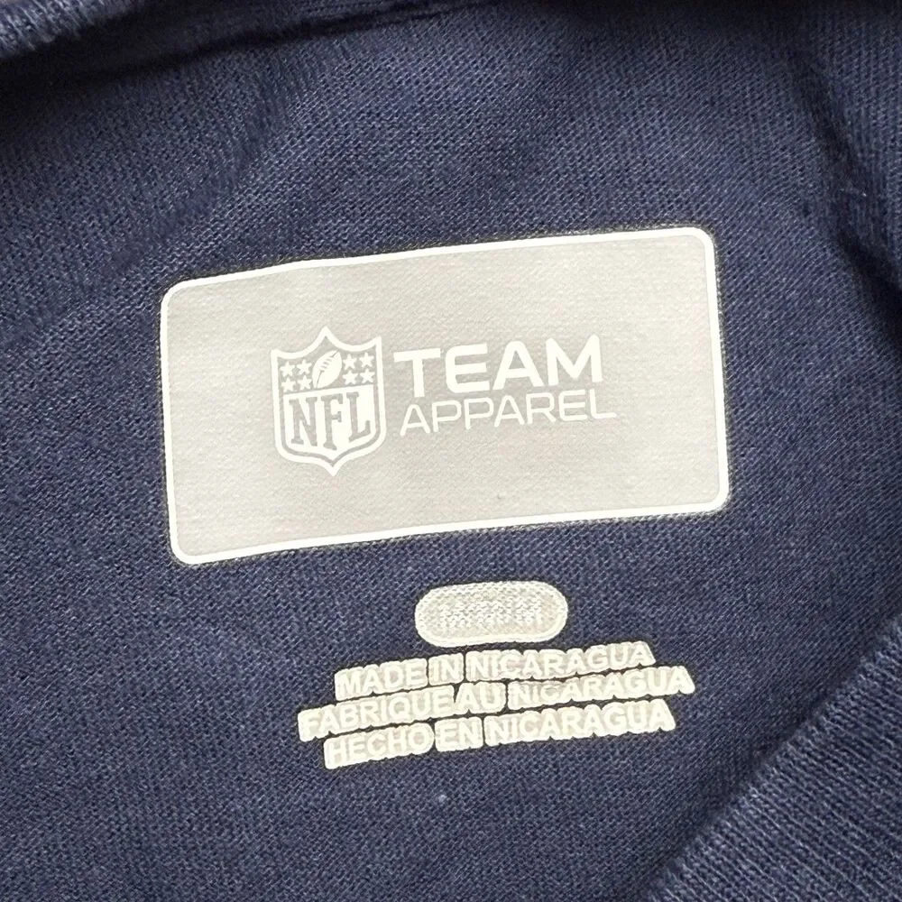 Denver Broncos T-Shirt Football NFL Team Apparel Navy Blue Men’s Size Medium NWT